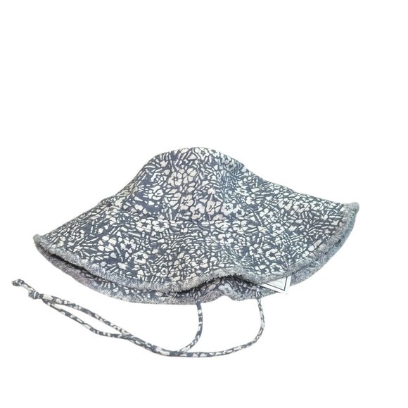 Cleobella Gia Bucket Hat NWT Sample Blue White Floral Boho - Picture 3 of 5